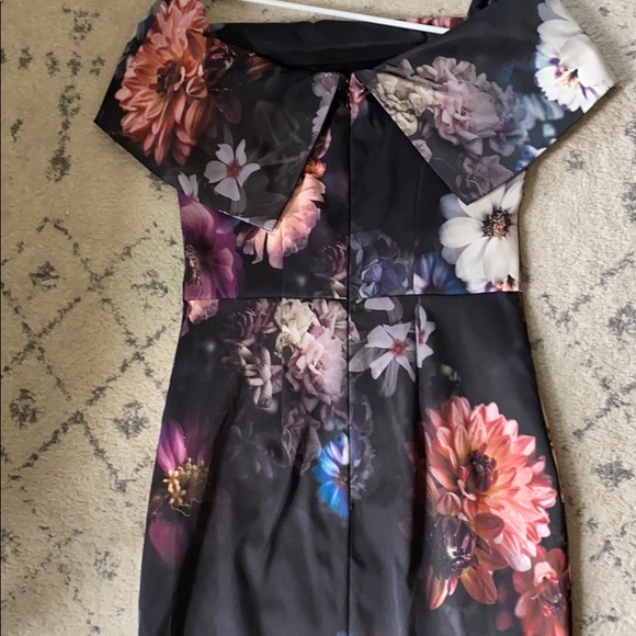 ASOS tall deep fold off the shoulder midi dress 6 - Picture 7 of 8